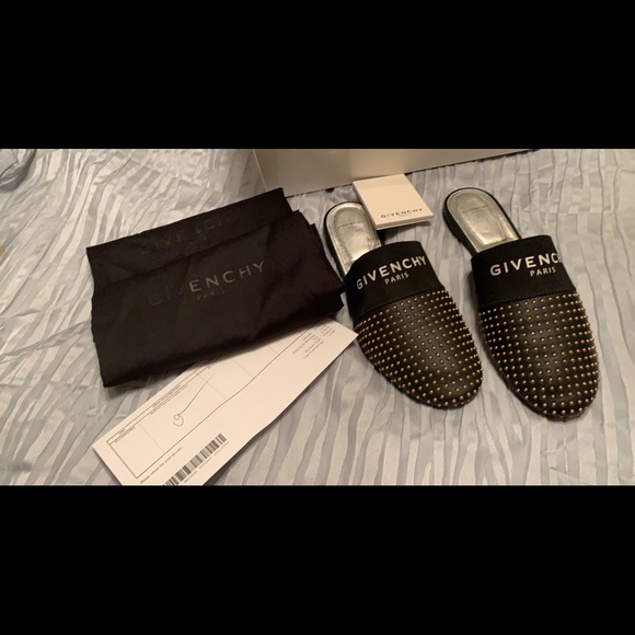 Givenchy leather stud mules slides 38.5 - Picture 2 of 4